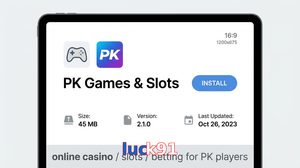 Game list for Luck91 gameapk section